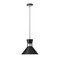 Z-Lite Soriano 1 Light Pendant, Matte Black 728P13-MB-BN - alternate 5